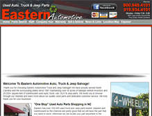Tablet Screenshot of easternautomotive.net
